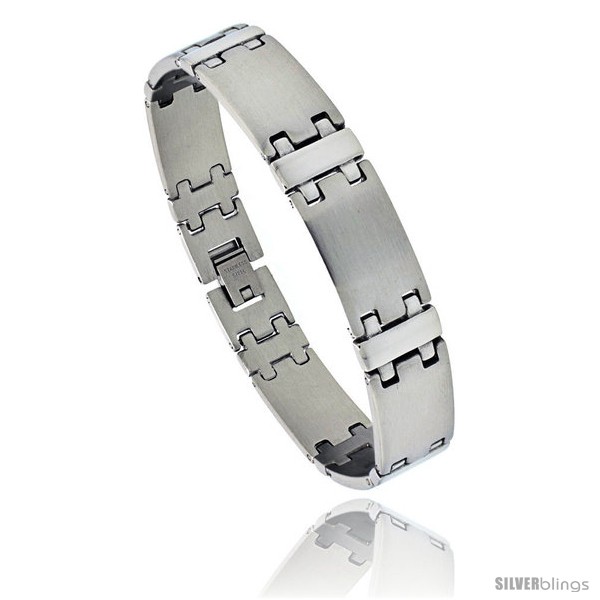 https://www.silverblings.com/1074-thickbox_default/stainless-steel-mens-satin-finish-bar-bracelet-9-16-in-wide-8-in.jpg
