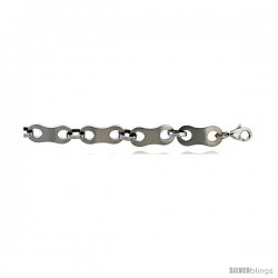Stainless Steel Ladies Figure 8 Bracelet, 7.5 in