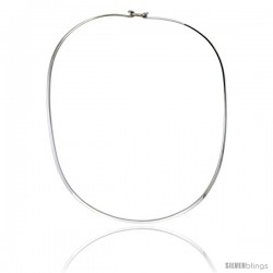 Sterling Silver 2.5 mm Wire Chocker with clasp