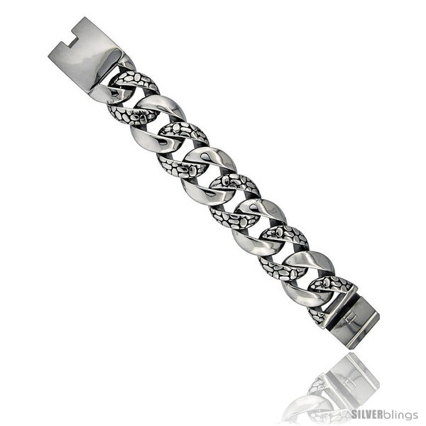 https://www.silverblings.com/1320-thickbox_default/stainless-steel-mens-cuban-link-bracelet-bali-pebbles-design-hefty-hand-made-high-polish-1-1-4-in-wide-size-9-1-4-in.jpg
