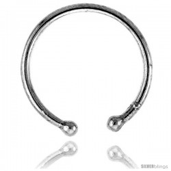 Sterling Silver Non-Pierced Nose Ring / Cuff Earring 14 mm (one piece)