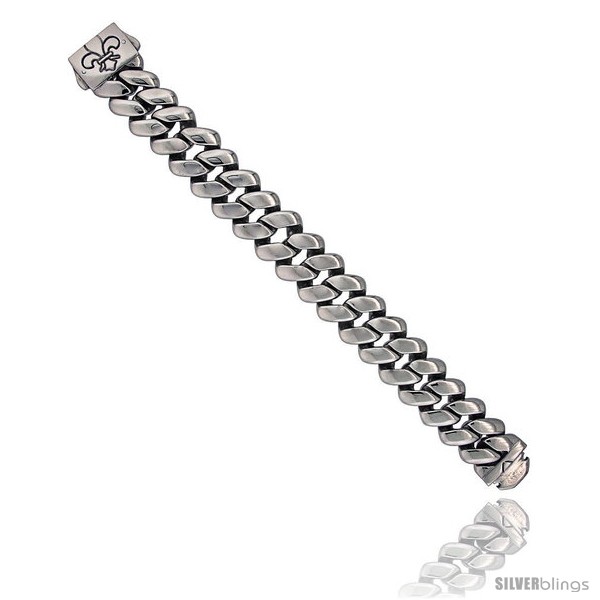 https://www.silverblings.com/1324-thickbox_default/stainless-steel-mens-cuban-link-bracelet-fleur-de-lis-clasp-hefty-hand-made-high-polish-3-4-in-wide-size-8-5-in.jpg