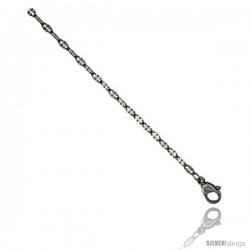 Surgical Steel Coffee Chain Necklace 2.5 mm (3/32 in) wide