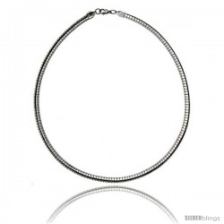 Stainless Steel Omega Necklace 6 mm (1/4 in)