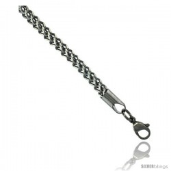 Surgical Steel Franco Chain Necklace 5/32 in. (4 mm) wide