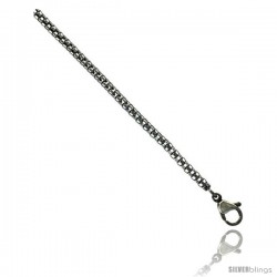 Stainless Steel Popcorn Chain Necklace 3/32 in. (2.5 mm) wide, 18, 20, 22 and 24 in lengths