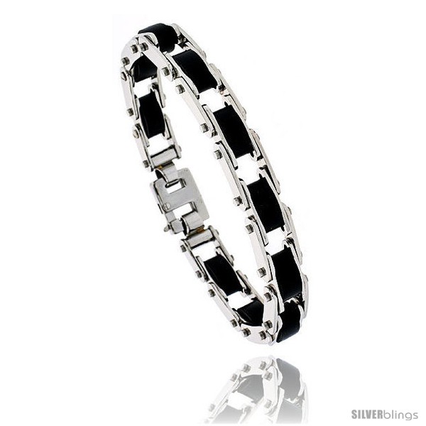 https://www.silverblings.com/1404-thickbox_default/stainless-steel-rubber-bracelet-1-2-in-wide-8-in-long.jpg