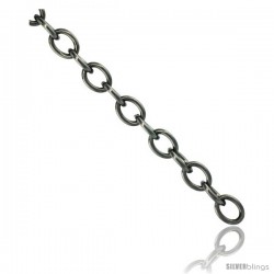 Stainless Steel Cable Link Chain 6 mm (1/4 in.) wide, By the Yard