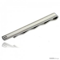 Stainless Steel Tie Clip w/ Screw-heads, 2 1/2 in (65 mm) long