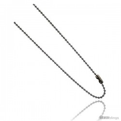 Stainless Steel Bead Ball Chain 1.5 mm (1/16 in.) thin available Necklaces Bracelets & Anklets