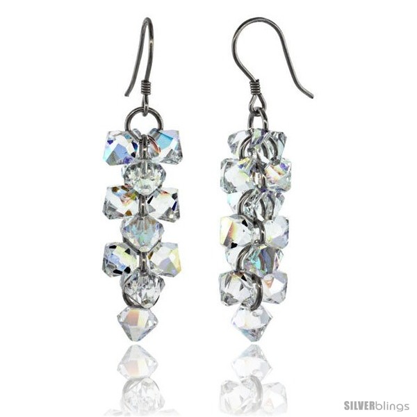 https://www.silverblings.com/15317-thickbox_default/sterling-silver-dangle-earrings-w-yellow-swarovski-crystal-bicone-cluster-1-13-16-in-46-mm-tall-rhodium-finish.jpg