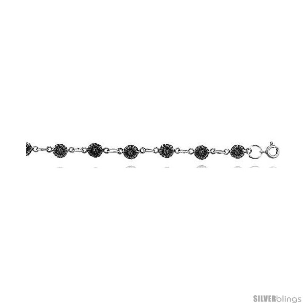 https://www.silverblings.com/15605-thickbox_default/sterling-silver-sunflower-charm-bracelet-1-4-in-wide-style-2cb25.jpg