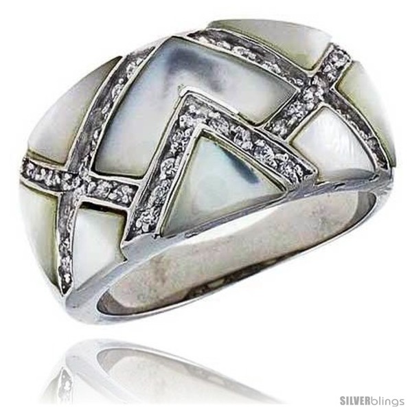 https://www.silverblings.com/15964-thickbox_default/mother-of-pearl-dome-band-in-solid-sterling-silver-accented-tiny-high-quality-czs-1-2-12-mm-wide-style-rzs8.jpg