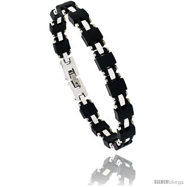 https://www.silverblings.com/1636-thickbox_default/stainless-steel-rubber-link-bracelet-5-16-in-wide-8-in-long.jpg