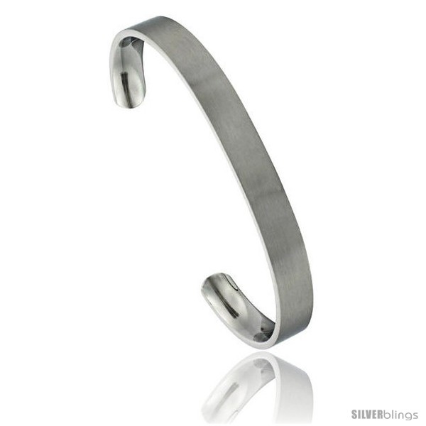 https://www.silverblings.com/1650-thickbox_default/stainless-steel-flat-cuff-bangle-bracelet-gold-dot-ends-matte-finish-comfort-fit-5-16-in-wide-8-in.jpg