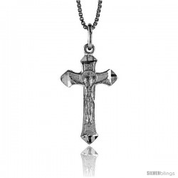 Sterling Silver Crucifix Pendant, 1 in