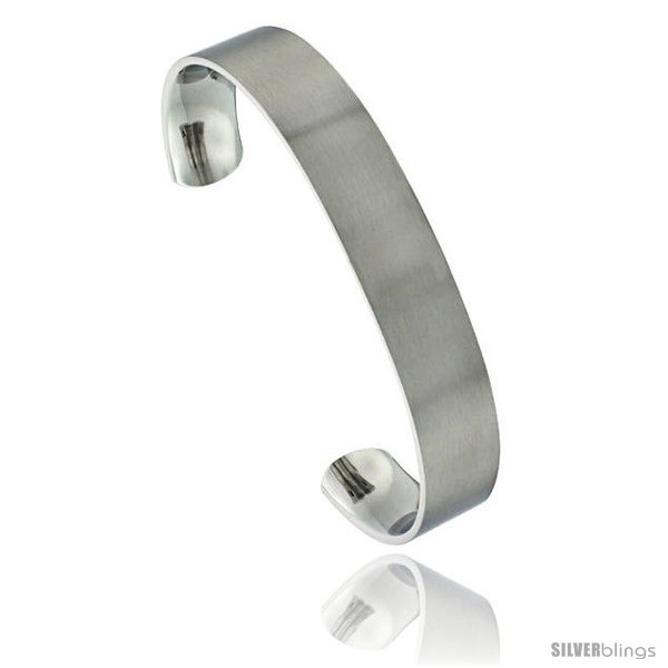 https://www.silverblings.com/1656-thickbox_default/stainless-steel-flat-cuff-bangle-bracelet-matte-finish-comfort-fit-1-2-in-wide-8-in.jpg
