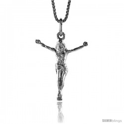 Sterling Silver Jesus Pendant, 1 in