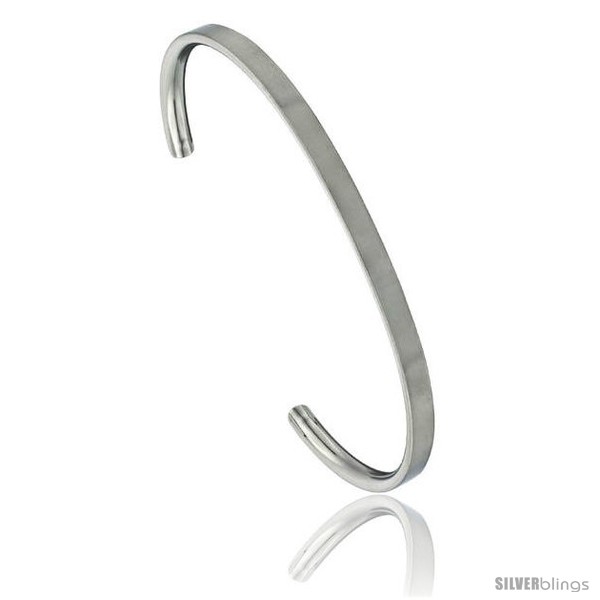 https://www.silverblings.com/1668-thickbox_default/stainless-steel-flat-cuff-bangle-bracelet-cz-stone-ends-matte-finish-comfort-fit-3-16-in-wide-8-in.jpg