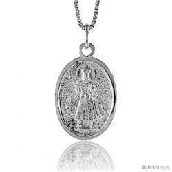 Sterling Silver Baby Jesus / Santo Nino Pendant, 1 1/16 in