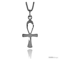 Sterling Silver Egyptian Ankh Pendant, 1 in