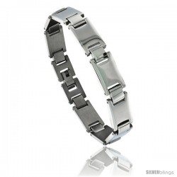 Solid Stainless Steel Link Bracelet, 8 in long -Style Bss8