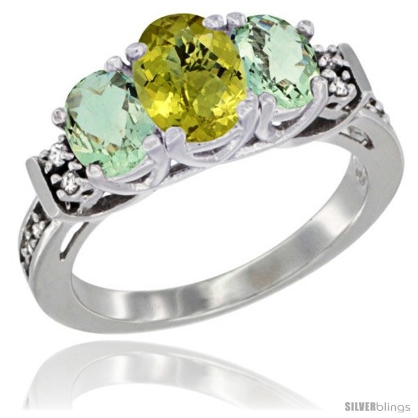 https://www.silverblings.com/17156-thickbox_default/14k-white-gold-natural-lemon-quartz-green-amethyst-ring-3-stone-oval-diamond-accent.jpg