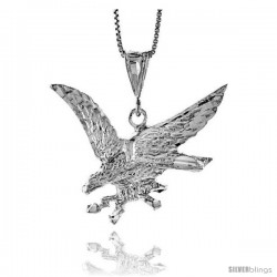 Sterling Silver Eagle Pendant, 1 in