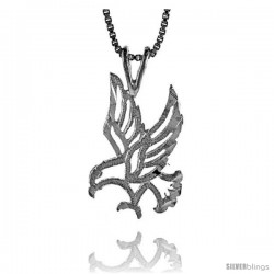 Sterling Silver Eagle Pendant, 3/4 in -Style 4p297