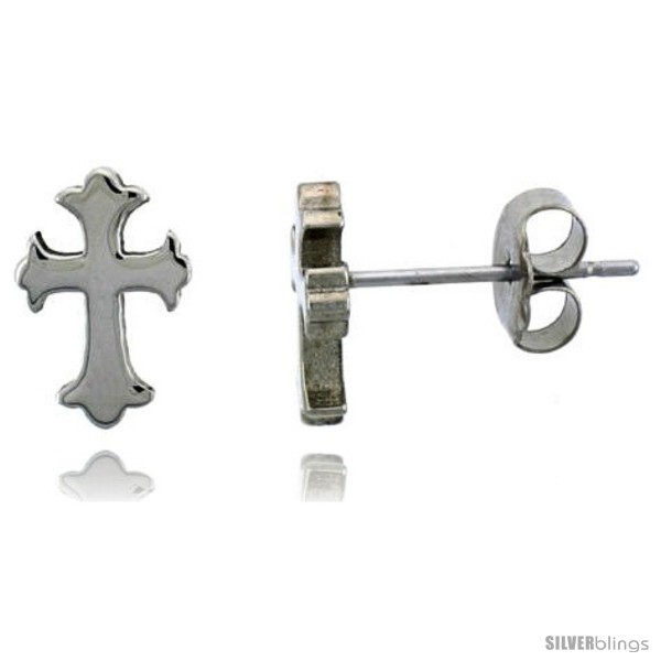 https://www.silverblings.com/1772-thickbox_default/small-stainless-steel-gothic-cross-stud-earrings-3-8-in-high.jpg