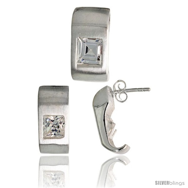 https://www.silverblings.com/17775-thickbox_default/sterling-silver-matte-finish-fancy-earrings-16mm-tall-pendant-slide-17mm-tall-set-w-princess-cut-cz-stones.jpg