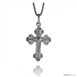 Sterling Silver Apostle's Cross Pendant, 1 in