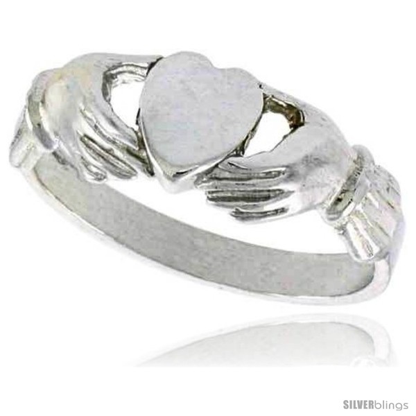 Men's Fenian Claddagh Ring in Sterling Silver – Loyalty, Friendship, Love –  Wedding Ring – Engagement Ring : Handmade Products - Amazon.com