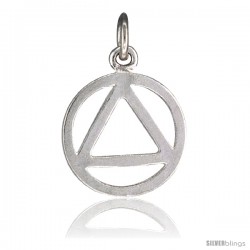 Sterling Silver Recovery Pendant, 1/2 in Tall