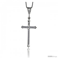Sterling Silver Cross Pendant, 1 1/2 in -Style 4p75