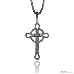 Sterling Silver Celtic Cross Pendant, 1/2 in