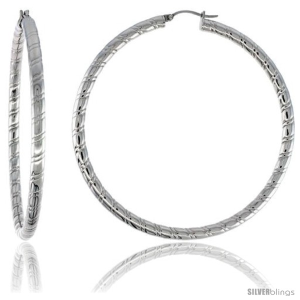 https://www.silverblings.com/2102-thickbox_default/surgical-steel-tube-hoop-earrings-2-3-4-in-round-4-mm-wide-candy-stripe-pattern-feather-weight.jpg