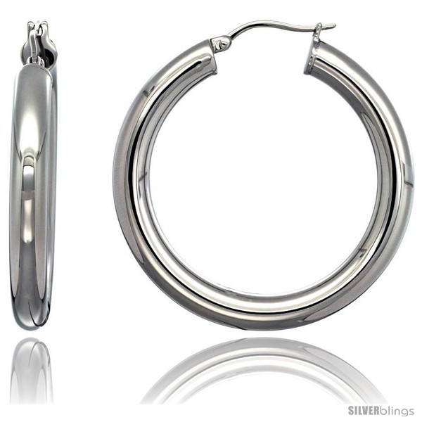 https://www.silverblings.com/2128-thickbox_default/surgical-steel-1-1-2-in-hoop-earrings-mirror-finish-5-mm-fat-tube-feather-weigh.jpg