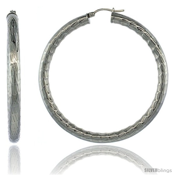 https://www.silverblings.com/2146-thickbox_default/surgical-steel-2-1-4-in-hoop-earrings-bamboo-embossed-pattern-5-mm-fat-tube-feather-weigh.jpg