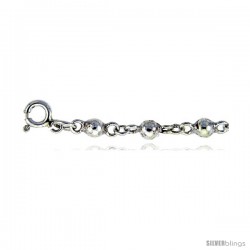 Sterling Silver Anklet w/ Beads -Style 6ca441