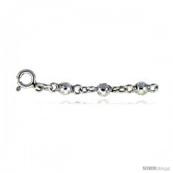 Sterling Silver Anklet w/ Beads -Style 6ca441