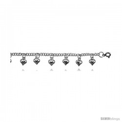 Sterling Silver Anklet w/ Chime Ball Charms