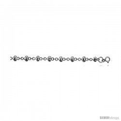 Sterling Silver Anklet w/ Heart Links