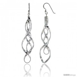 Sterling Silver Twisted Wire Earrings