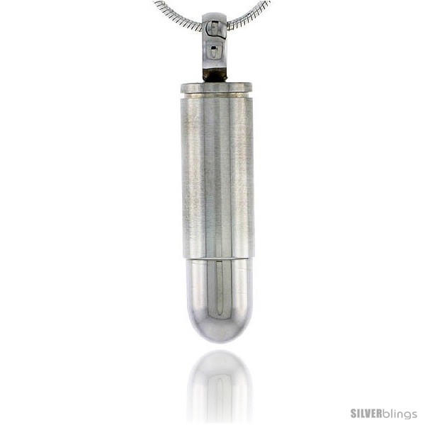 https://www.silverblings.com/2547-thickbox_default/stainless-steel-bullet-charm-1-3-16-in-tall-w-30-in-chain.jpg