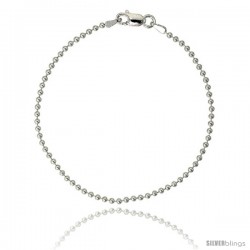 Sterling Silver Italian Pallini Bead Ball Chain Necklaces & Bracelets 2.3mm Nickel Free