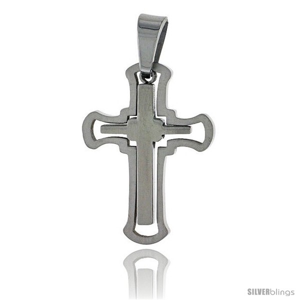 https://www.silverblings.com/2571-thickbox_default/stainless-steel-cross-pendant-cut-out-1-3-16-in-tall-w-30-in-chain.jpg