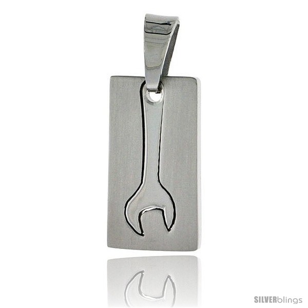 https://www.silverblings.com/2579-thickbox_default/stainless-steel-wrench-cut-out-pendant-7-8-in-tall-w-30-in-chain.jpg