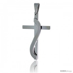 Stainless Steel Methodist Cross Pendant, 30 in chain
