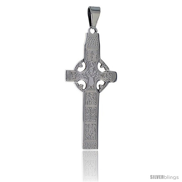 https://www.silverblings.com/2633-thickbox_default/stainless-steel-celtic-durrow-high-cross-pendant-2-in-tall-30-in-chain.jpg